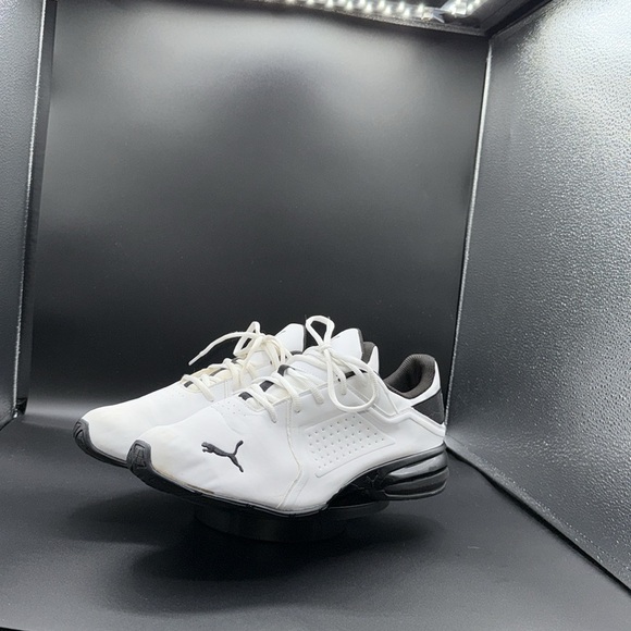 Puma Men's Viz Runner Sneaker 191037-01 White/Black - Picture 5 of 10